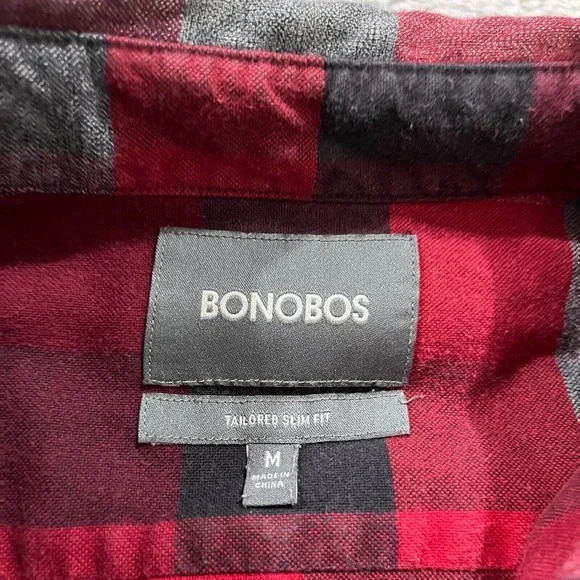 Bonobos Shirt Mens M Lot of 2 Plaid Slim Fit Button Down Long Sleeve - Picture 4 of 10